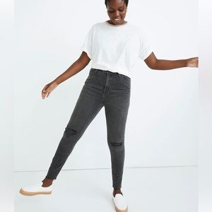 Madewell Curvy High-Rise Skinny Jeans in Black Sea Size 29